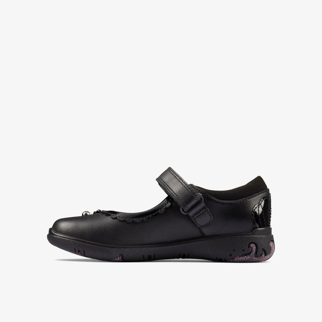 Kids Sea Shimmer Toddler Black Leather
