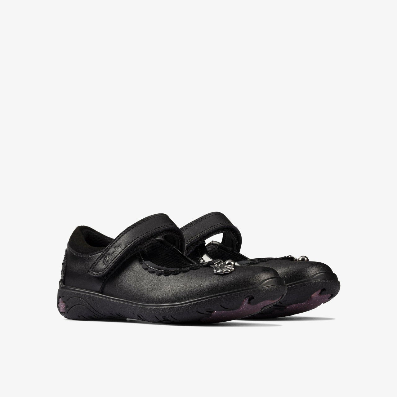 Kids Sea Shimmer Toddler Black Leather