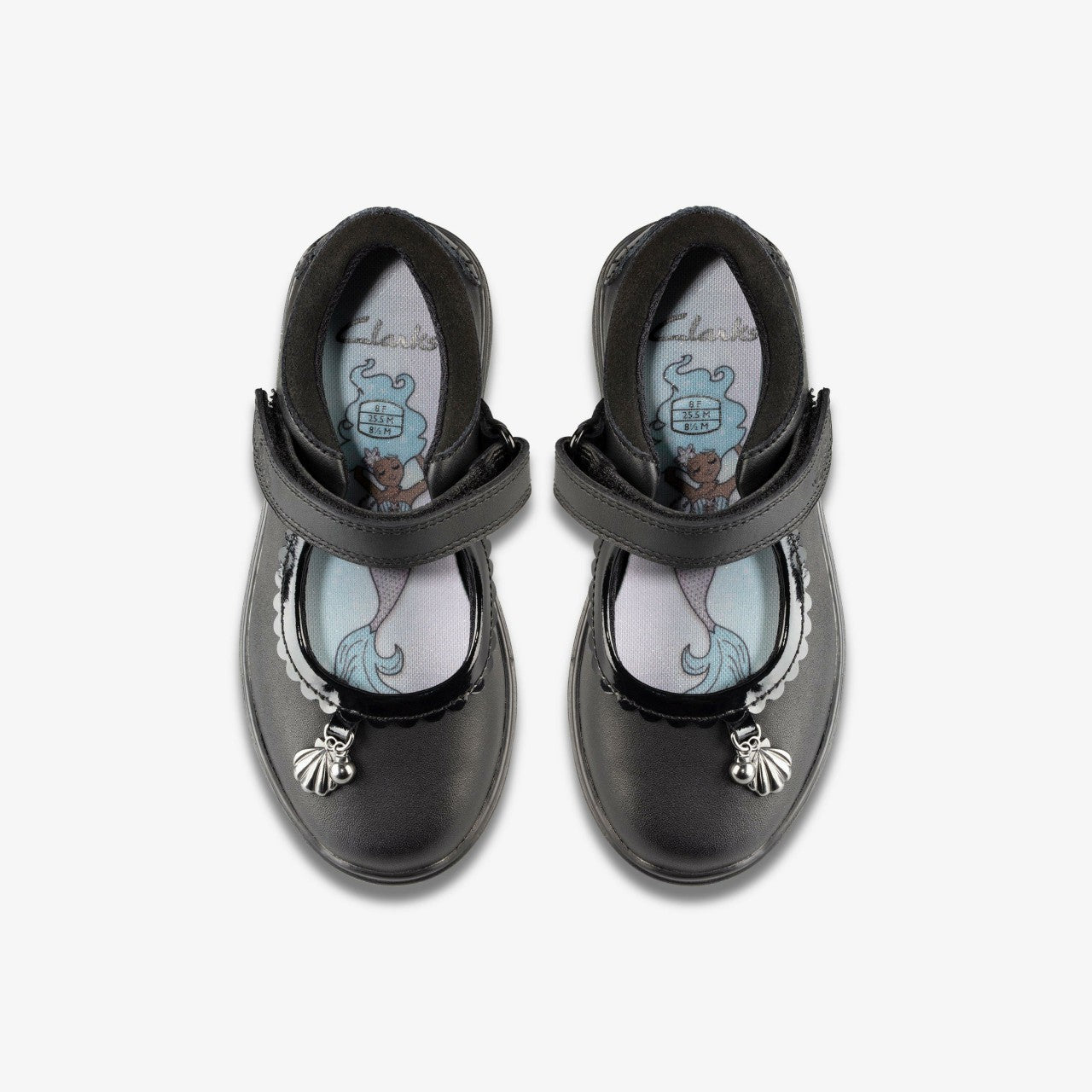 Kids Sea Shimmer Toddler Black Leather