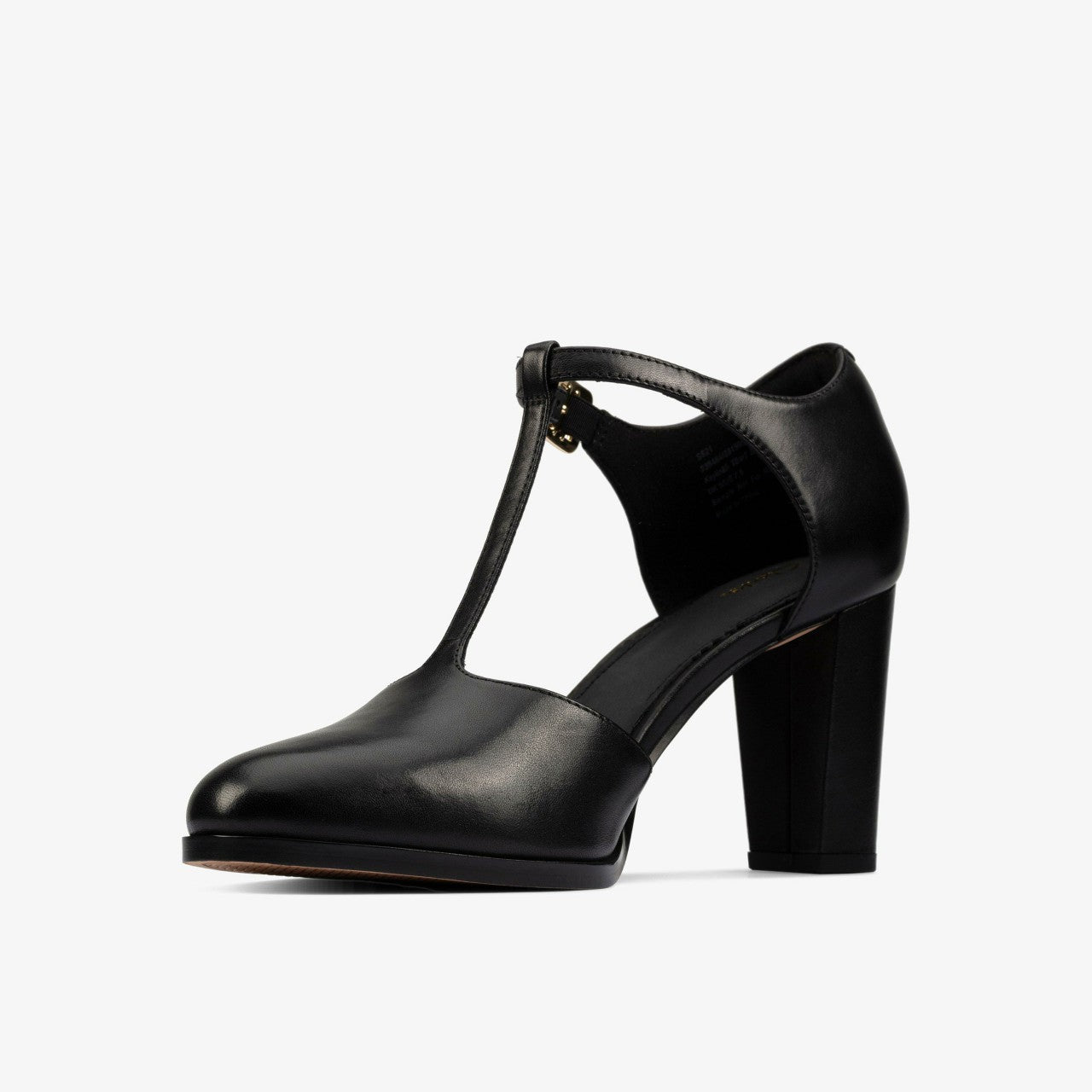 Women Kaylin 85 T Bar Black Leather
