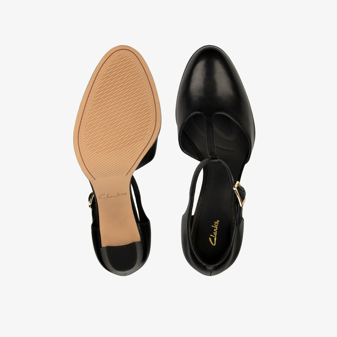 Women Kaylin 85 T Bar Black Leather