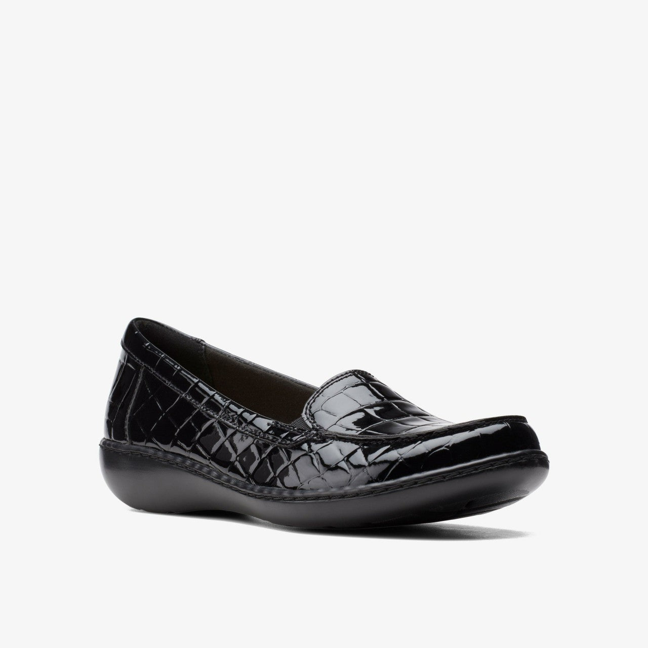 Women Ashland Jam Black Patent/Crocodile