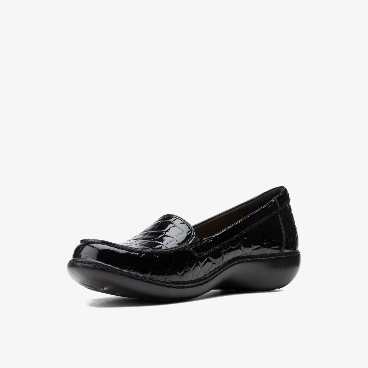 Women Ashland Jam Black Patent/Crocodile