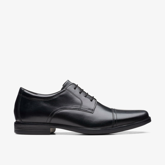 Men Howard Cap Black Leather