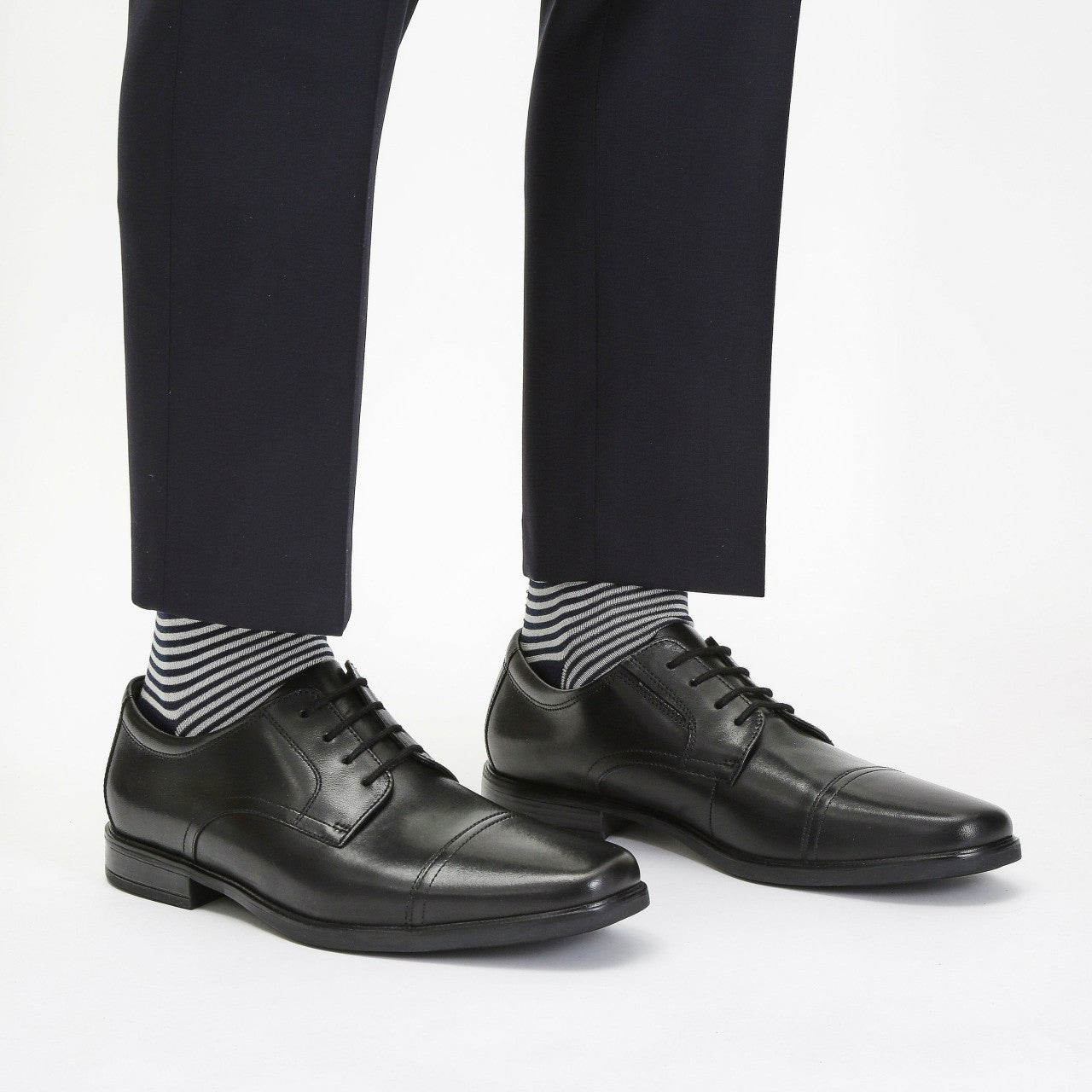 Men Howard Cap Black Leather