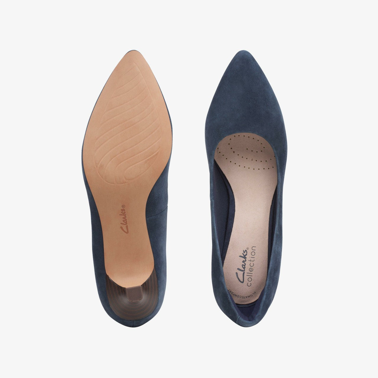 Women Shondrah Jade Navy Suede