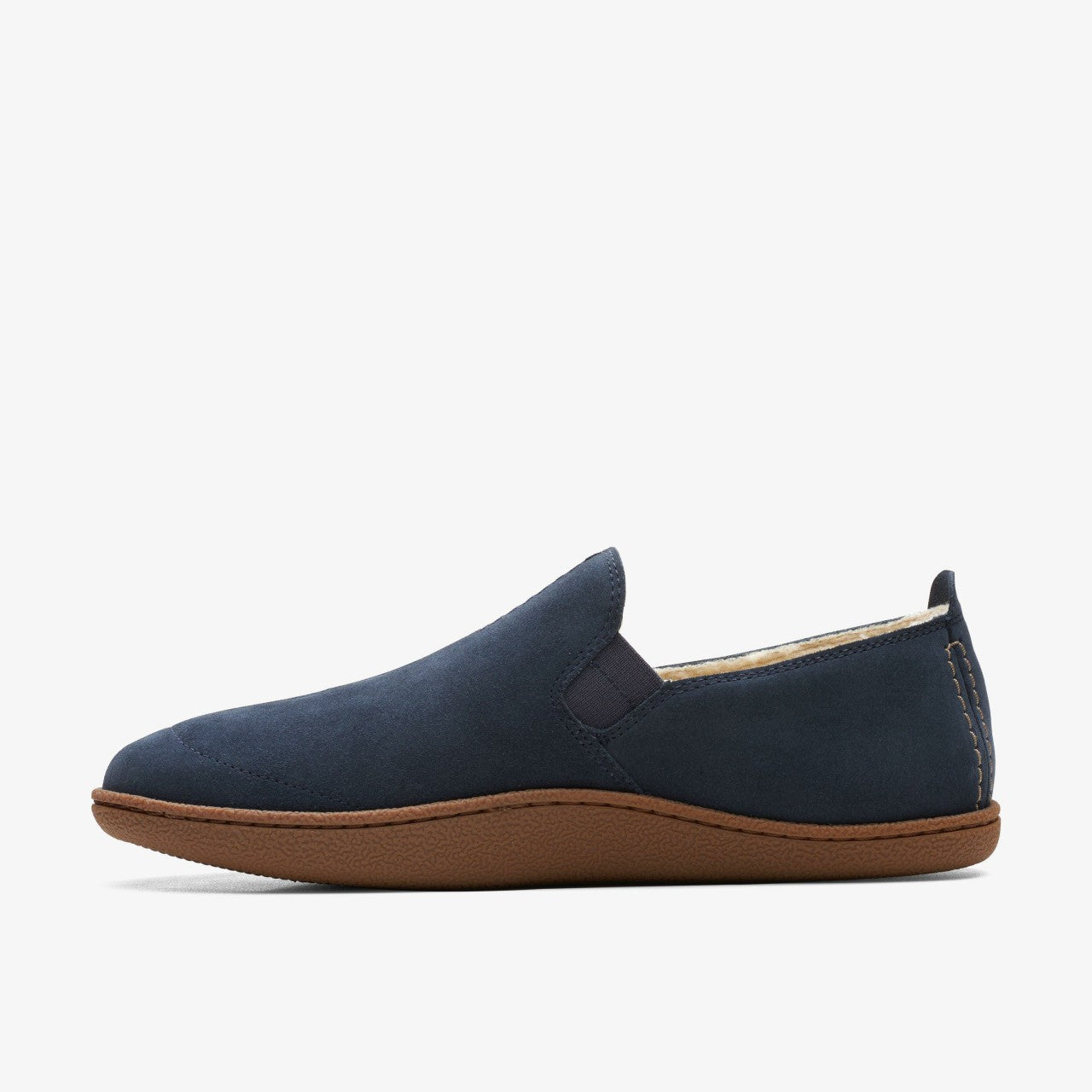 Men Home Mocc Slipper Navy Suede