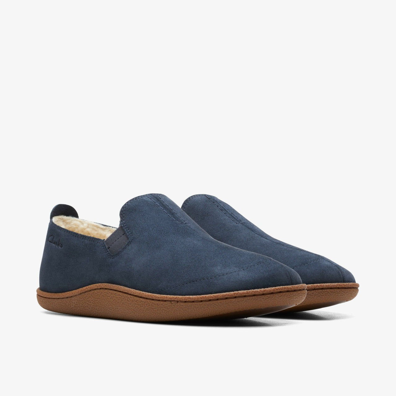 Men Home Mocc Slipper Navy Suede