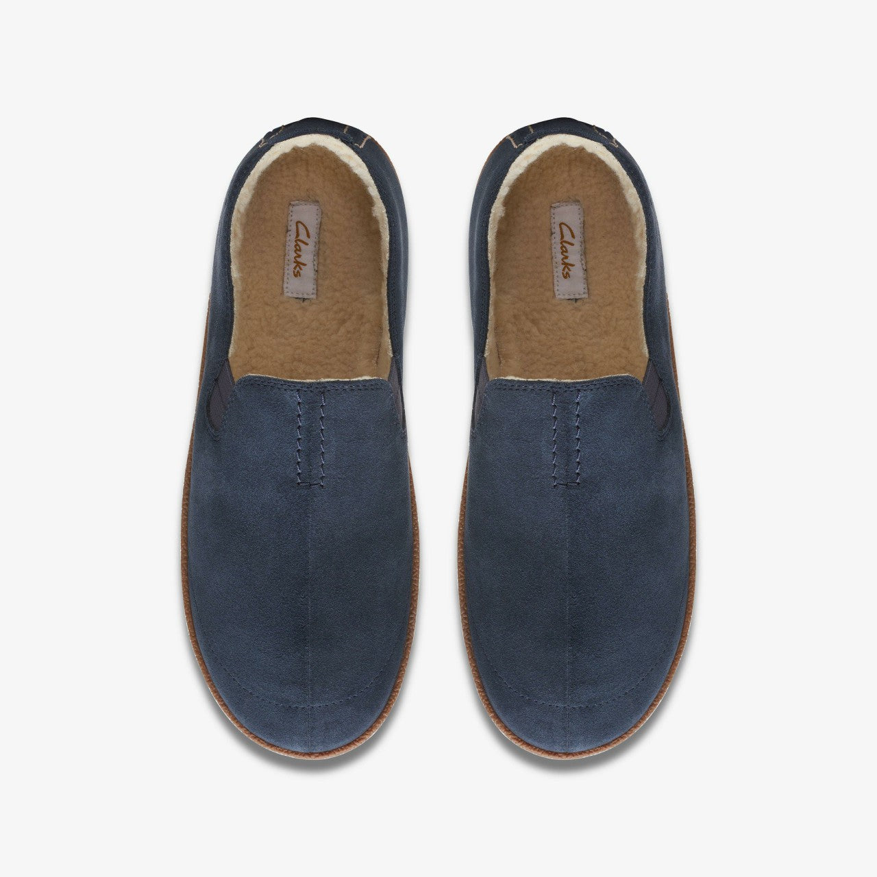 Men Home Mocc Slipper Navy Suede