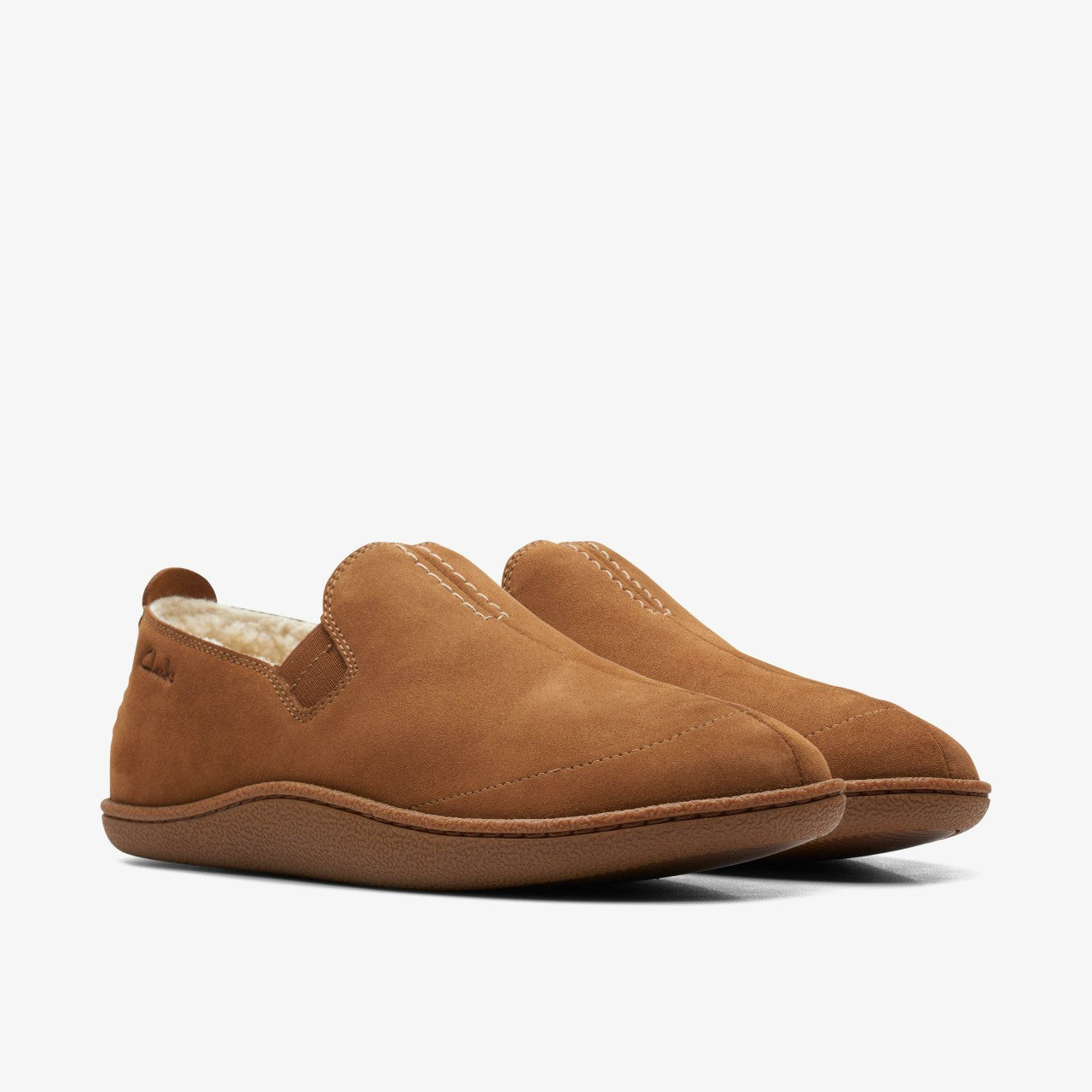 Men Home Mocc Slipper Tan Suede