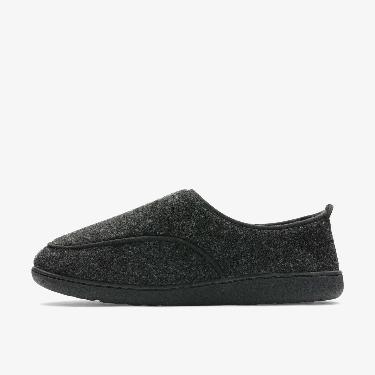 Men King Riptape Slipper Dark Grey Felt
