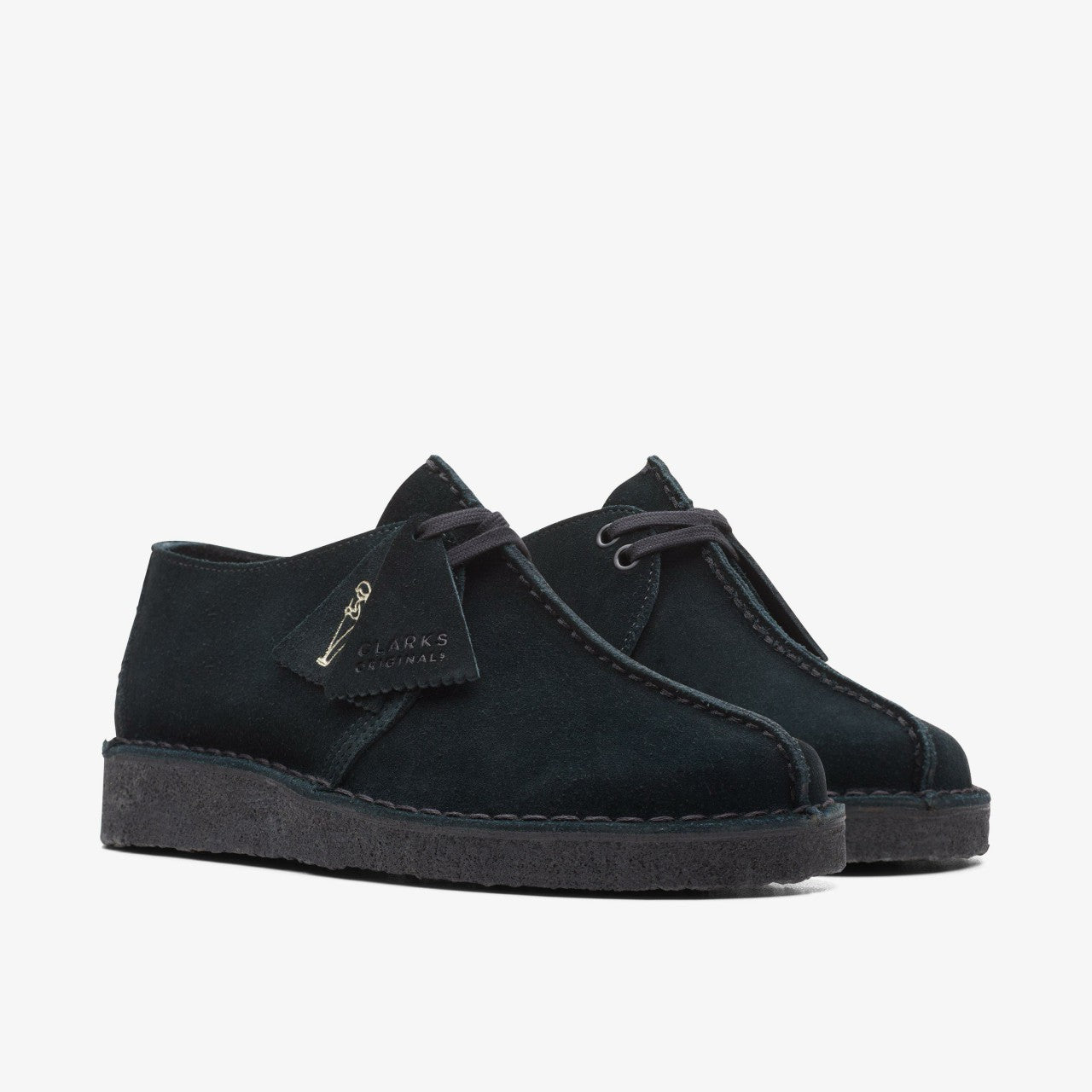 Women Desert Trek Black Suede
