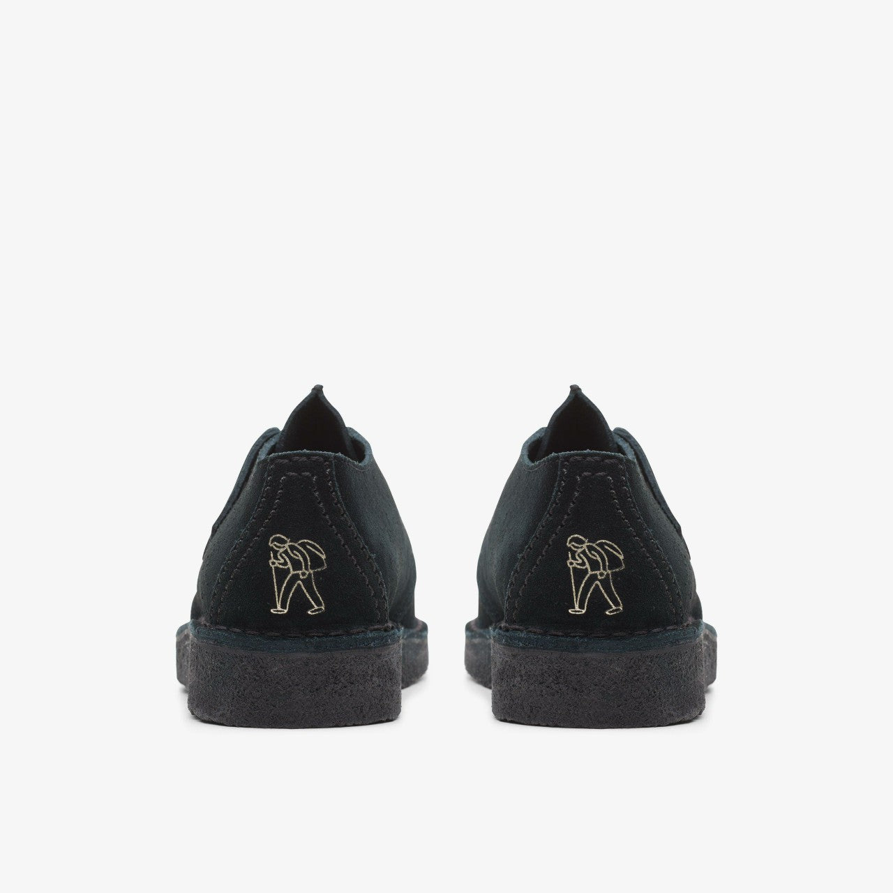 Women Desert Trek Black Suede