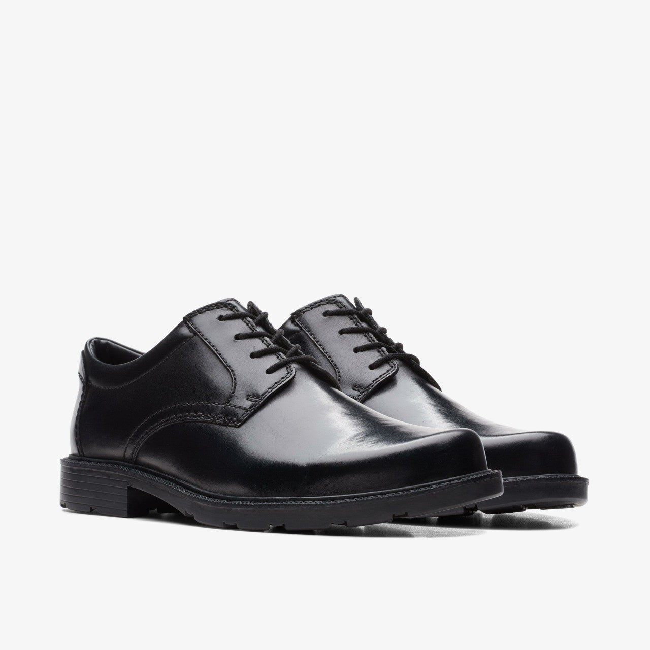Men Kerton Lace Black Leather