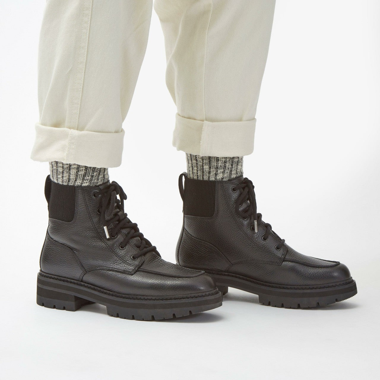 Women Orianna Mid Black Warmlined Leather