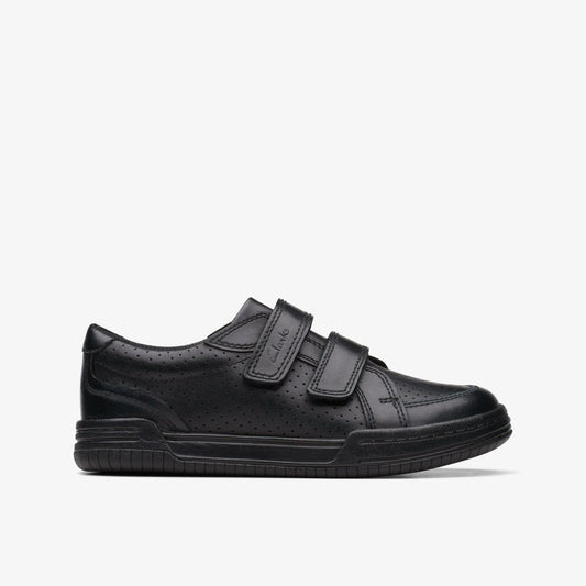 Kids Fawn Strap Kid Black Leather