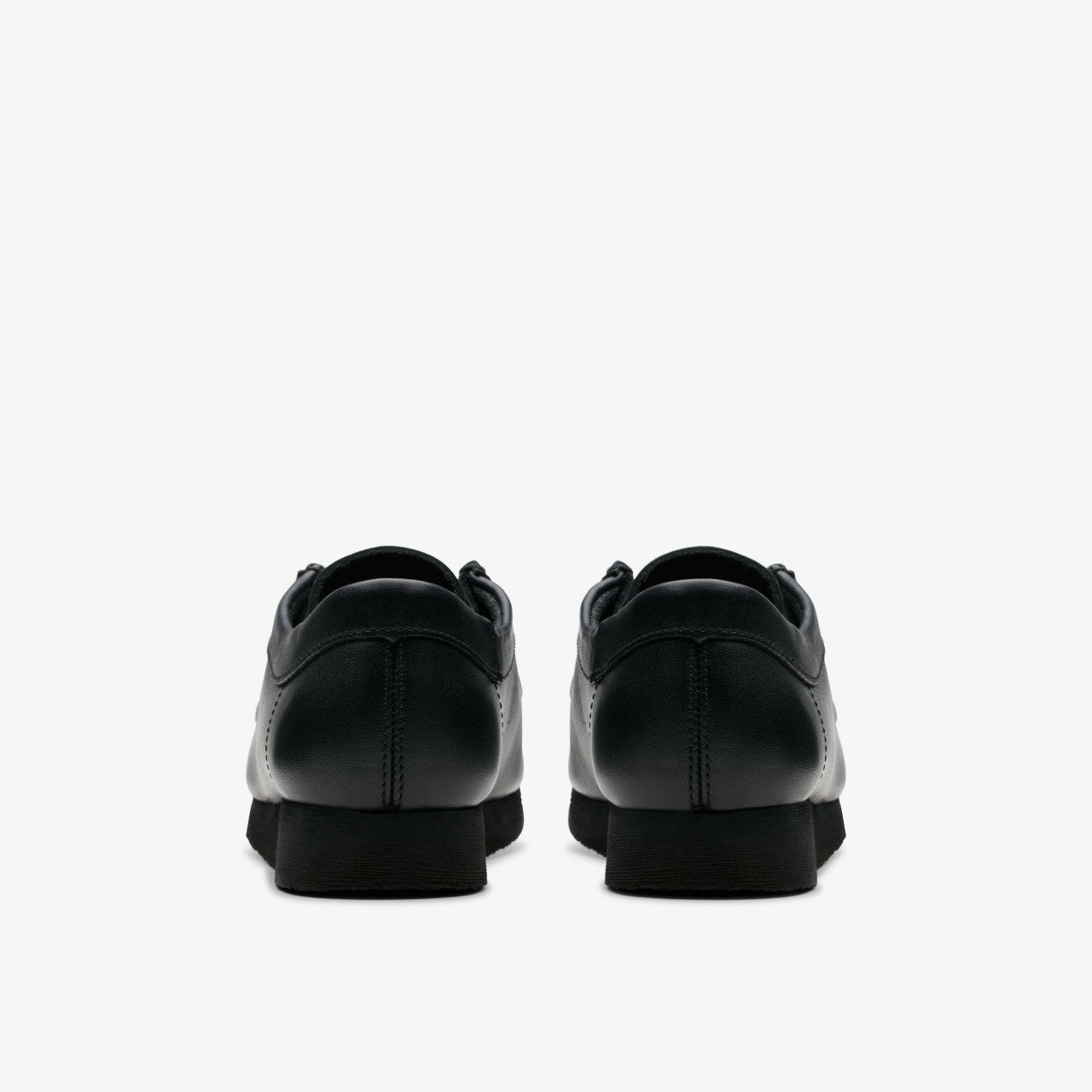 Kids Wallabee Older Black Leather