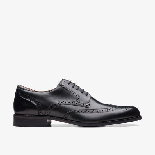 Men Craft Arlo Limit Brogue Black Leather