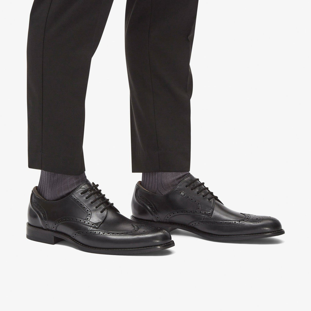 Men Craft Arlo Limit Brogue Black Leather