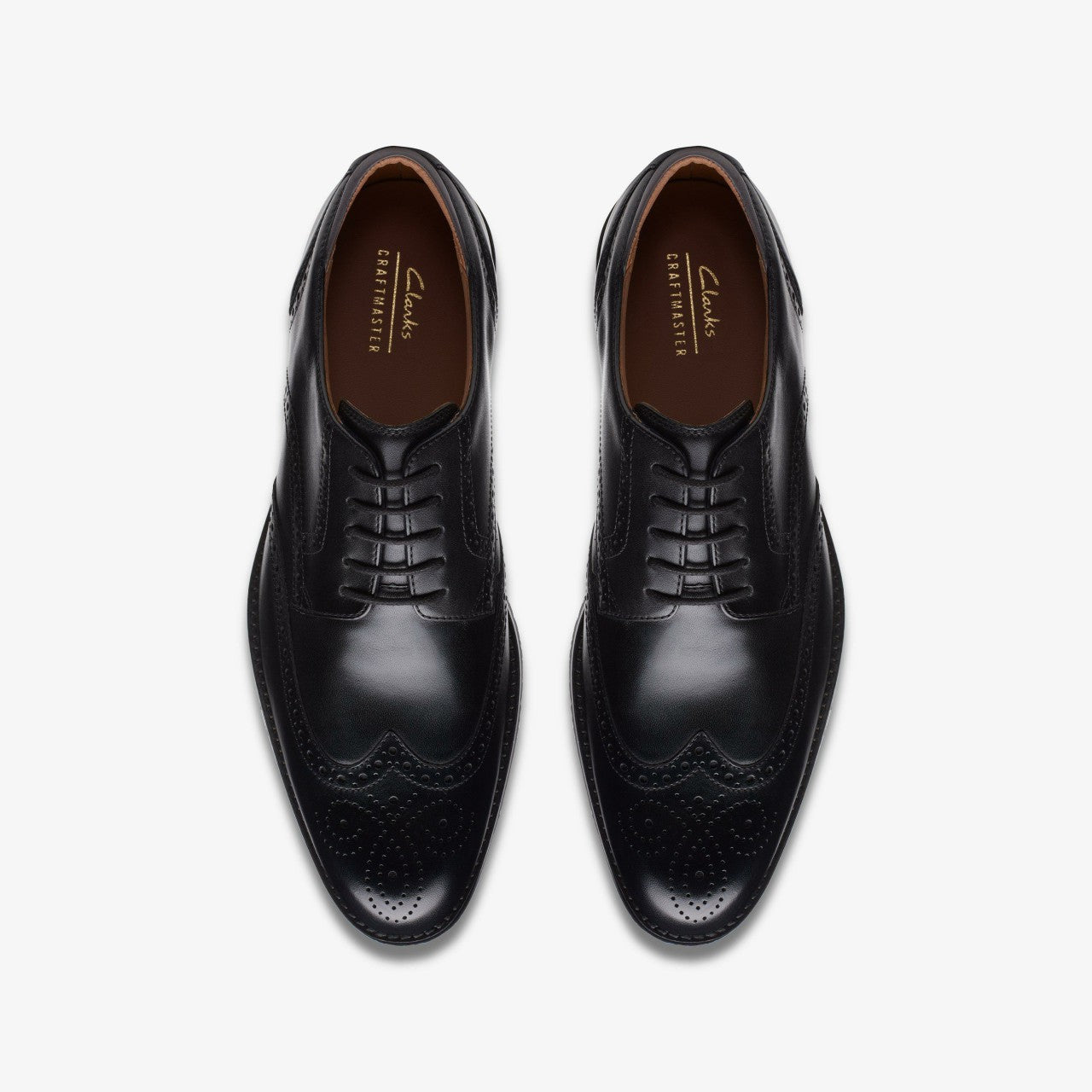 Men Craft Arlo Limit Brogue Black Leather