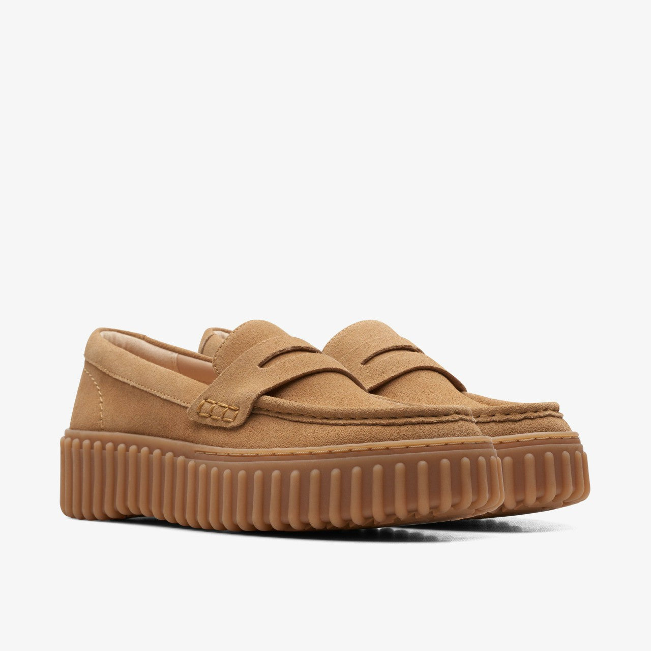 Women Torhill Penny Loafer Light Tan Suede