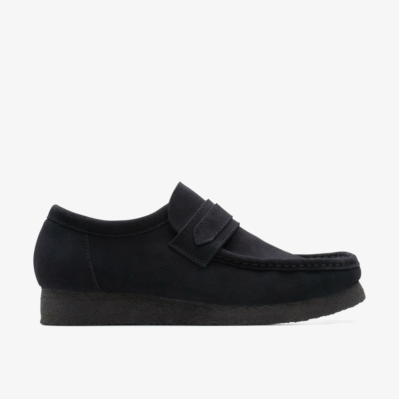 Men Wallabee Loafer Black Suede