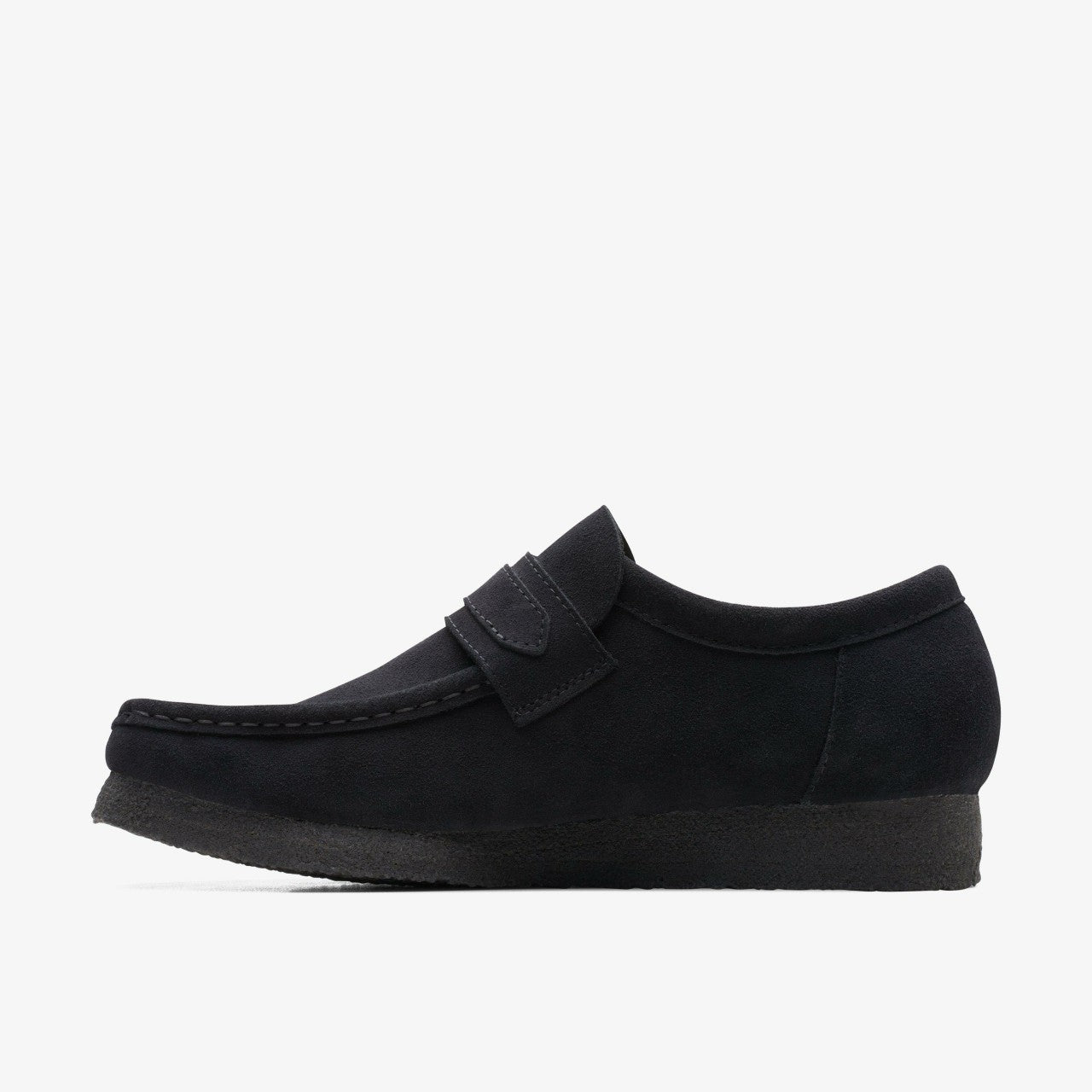 Men Wallabee Loafer Black Suede