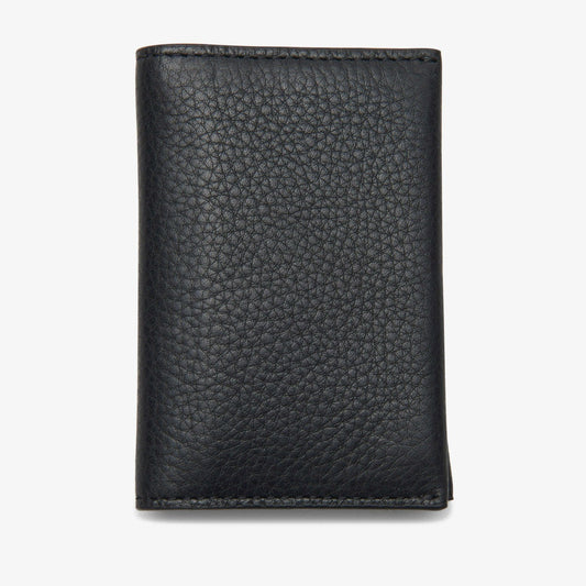 Men Garnet Small Black Leather