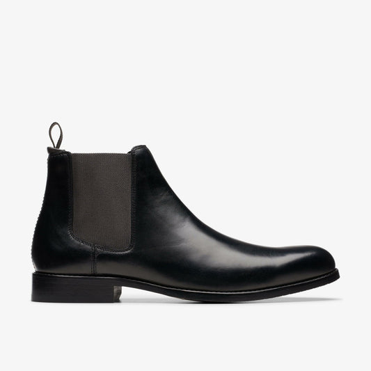 Men Craft Arlo Top Chelsea Boot Black Leather
