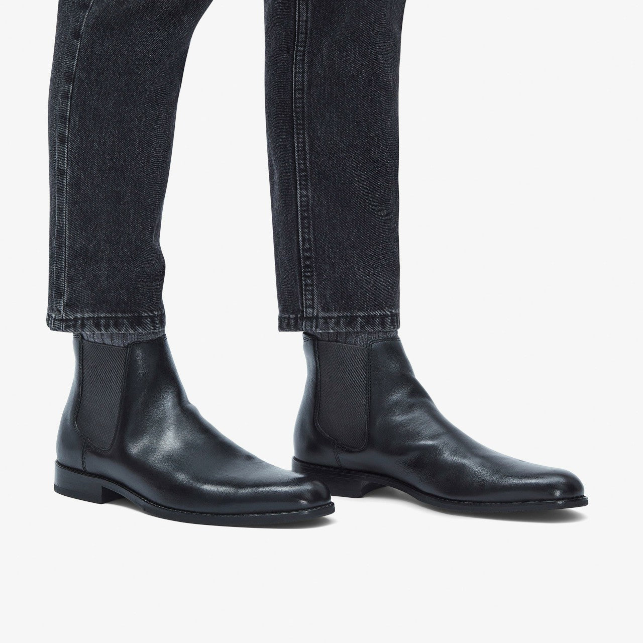 Men Craft Arlo Top Chelsea Boot Black Leather