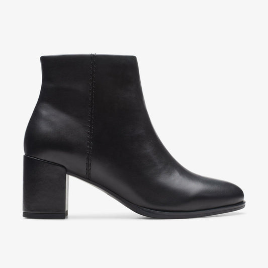 Women Freva 55 Zip Ankle Boot Black Leather