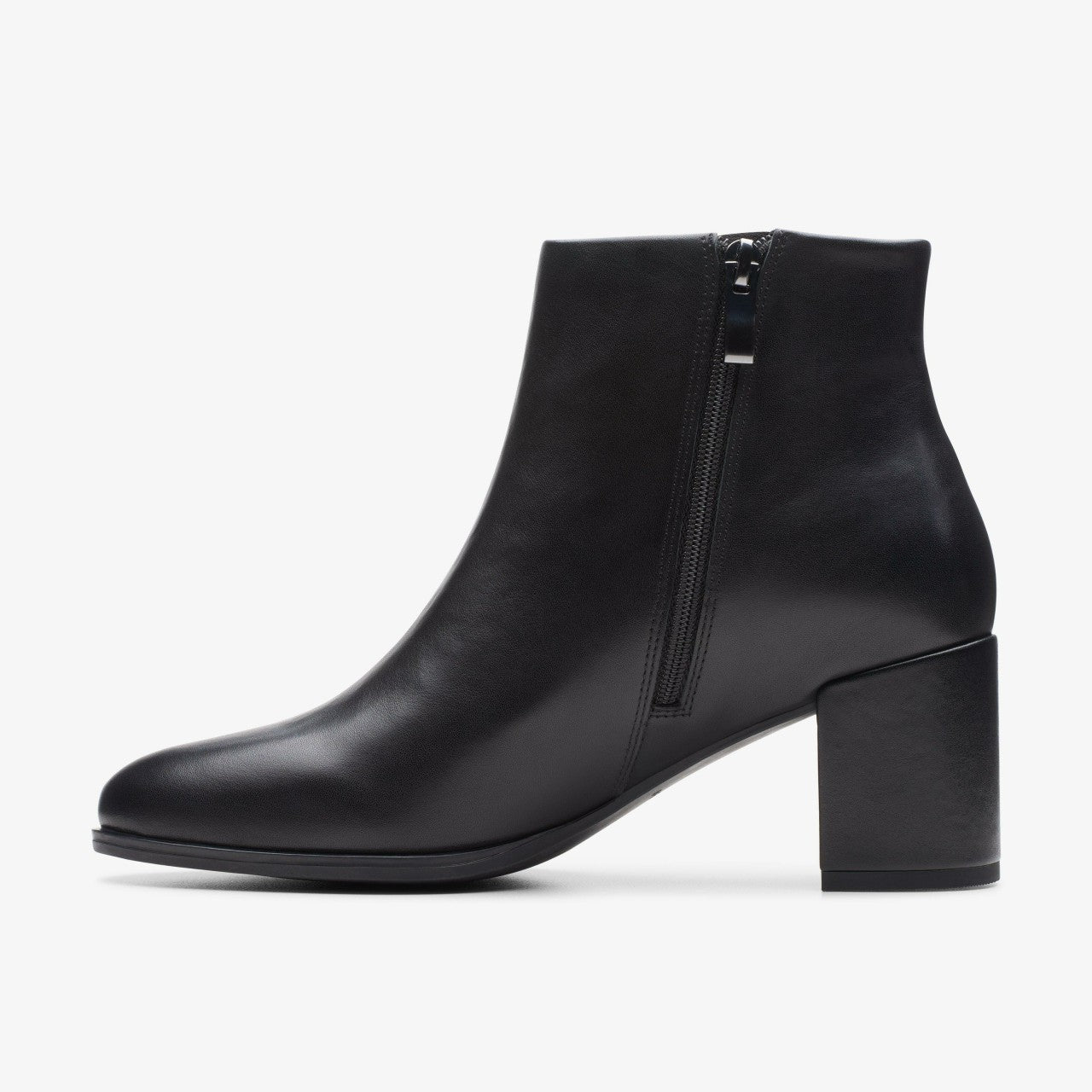 Women Freva 55 Zip Ankle Boot Black Leather