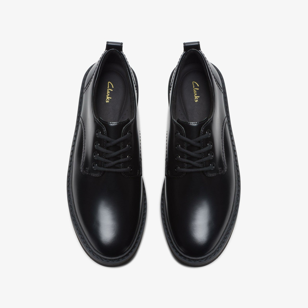 Women Orianna W Derby Black Leather