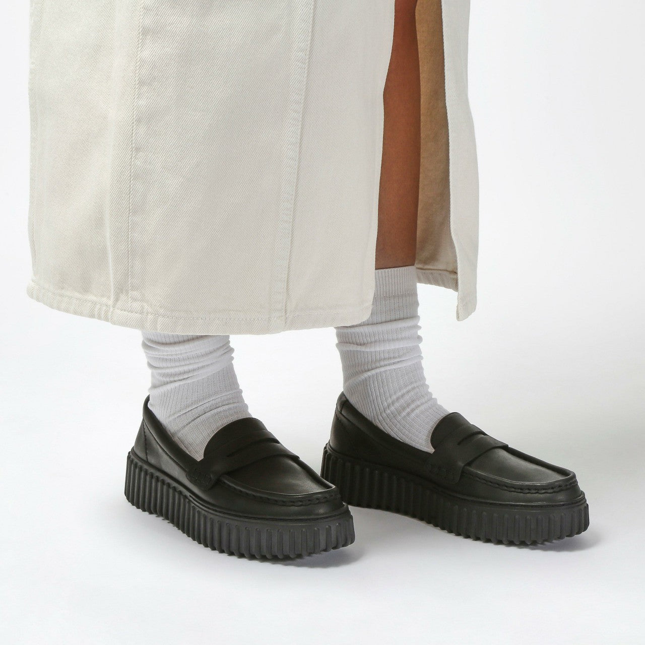 Women Torhill Penny Loafer Black Leather
