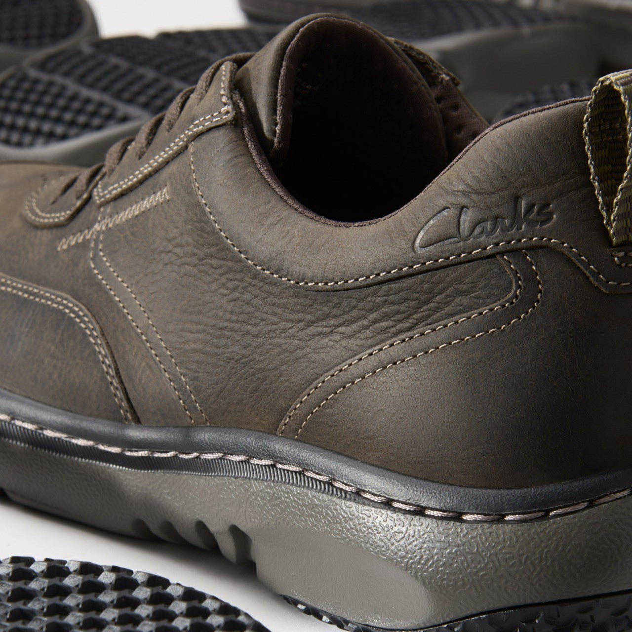 Men Clarks Pro Lace Dark Brown Tumbled