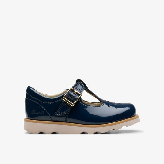 Babies|Kids Crown Print Toddler Navy Patent