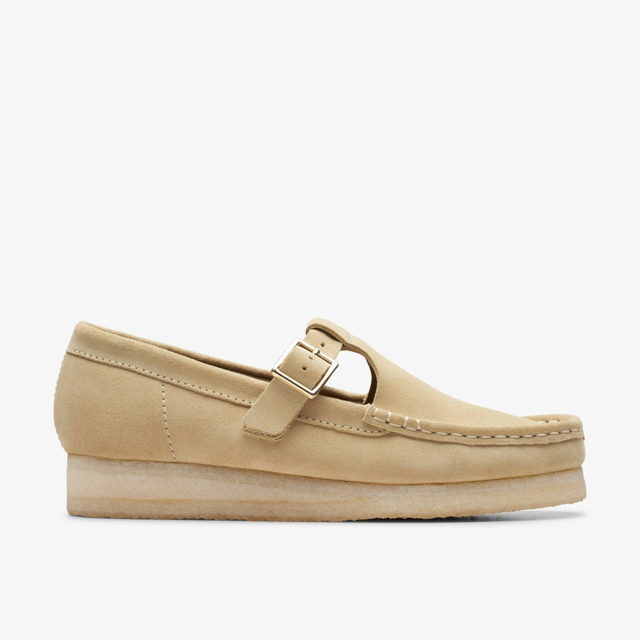Women Wallabee T Bar Maple Suede