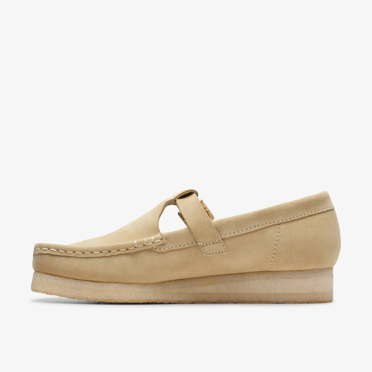 Women Wallabee T Bar Maple Suede