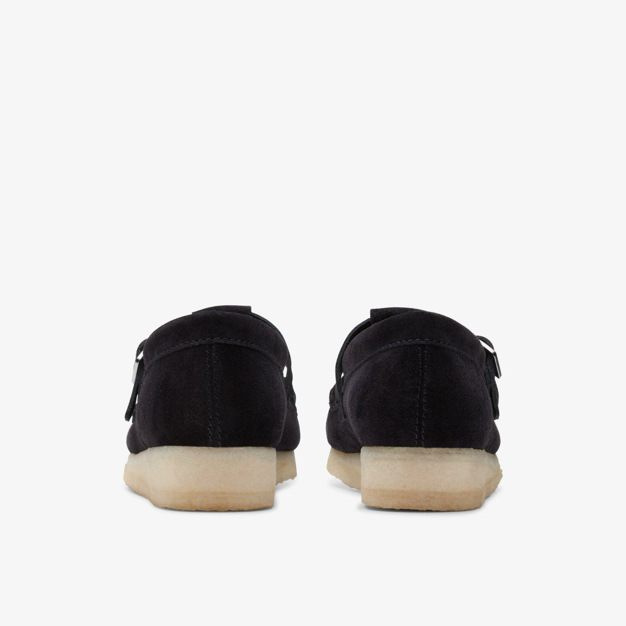 Women Wallabee T Bar Black Suede