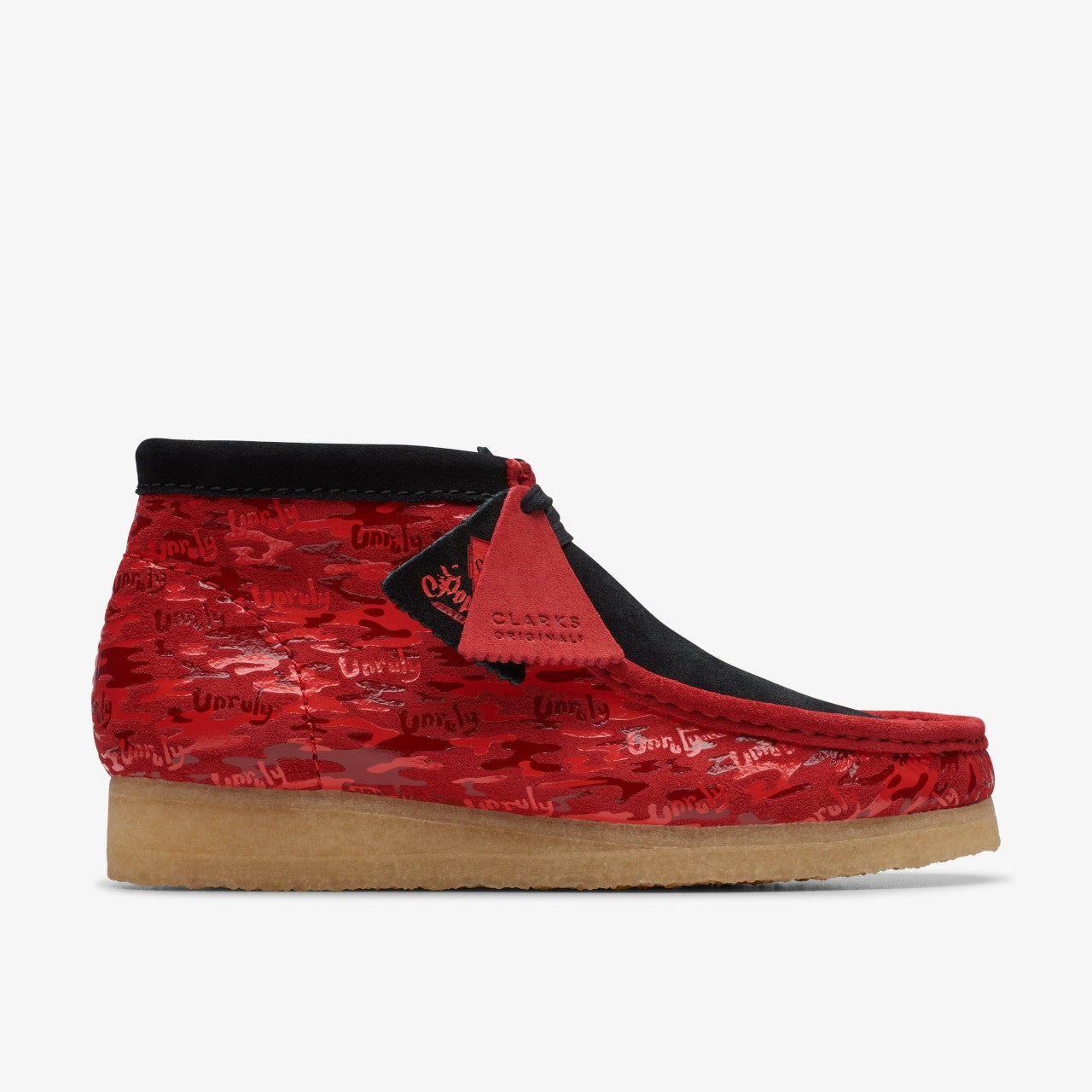 Men Wallabee Boot Red Camouflage