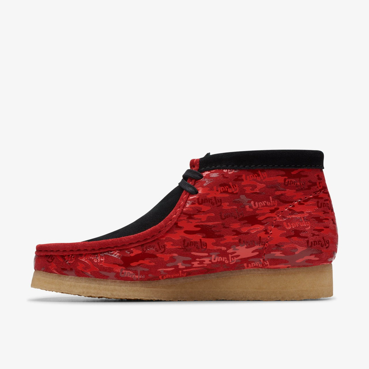 Men Wallabee Boot Red Camouflage