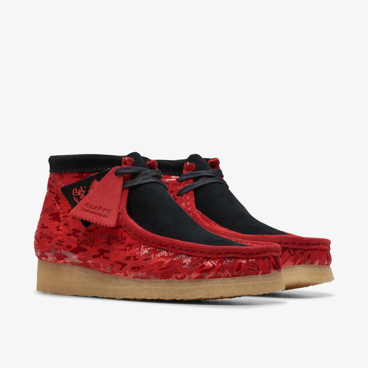 Men Wallabee Boot Red Camouflage