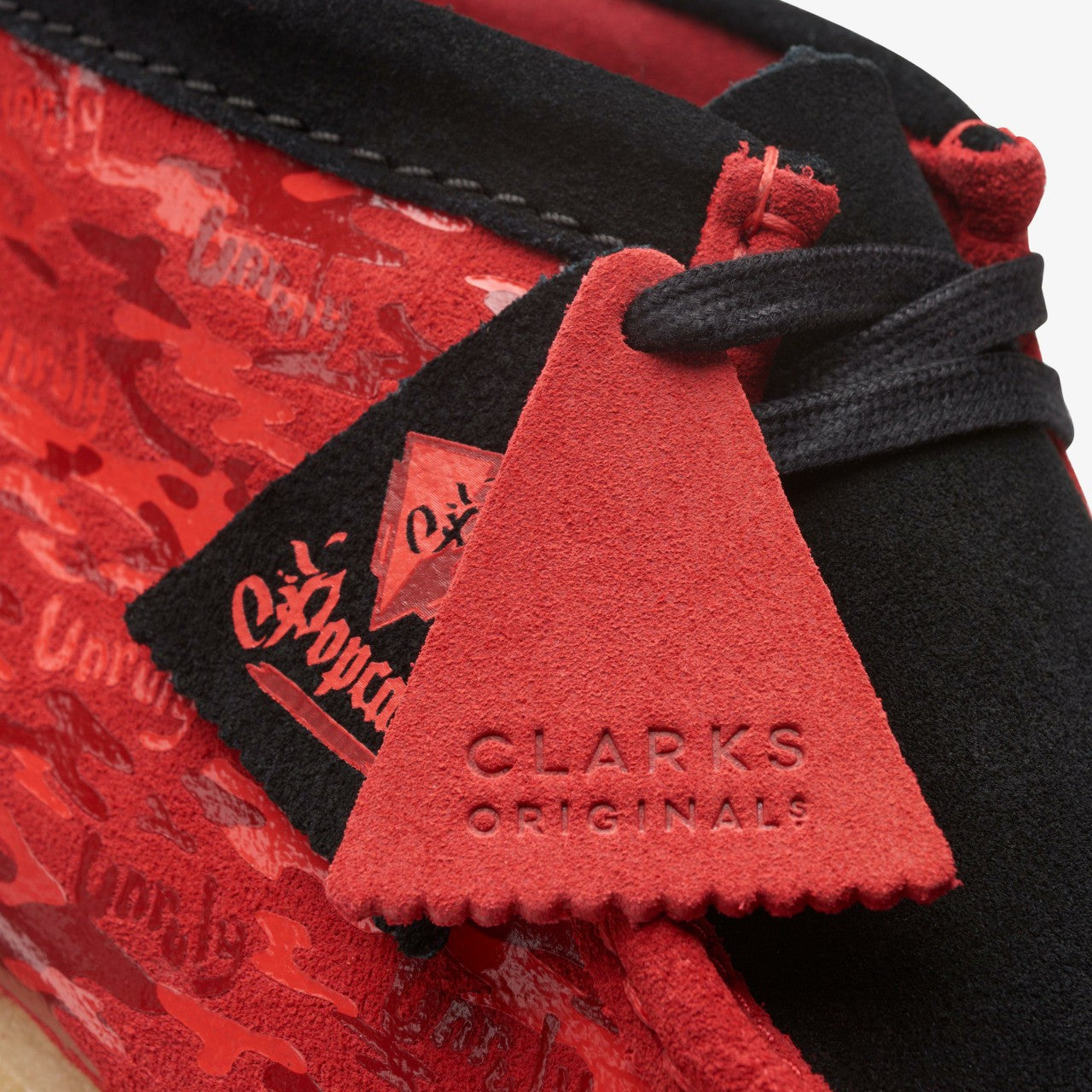 Men Wallabee Boot Red Camouflage