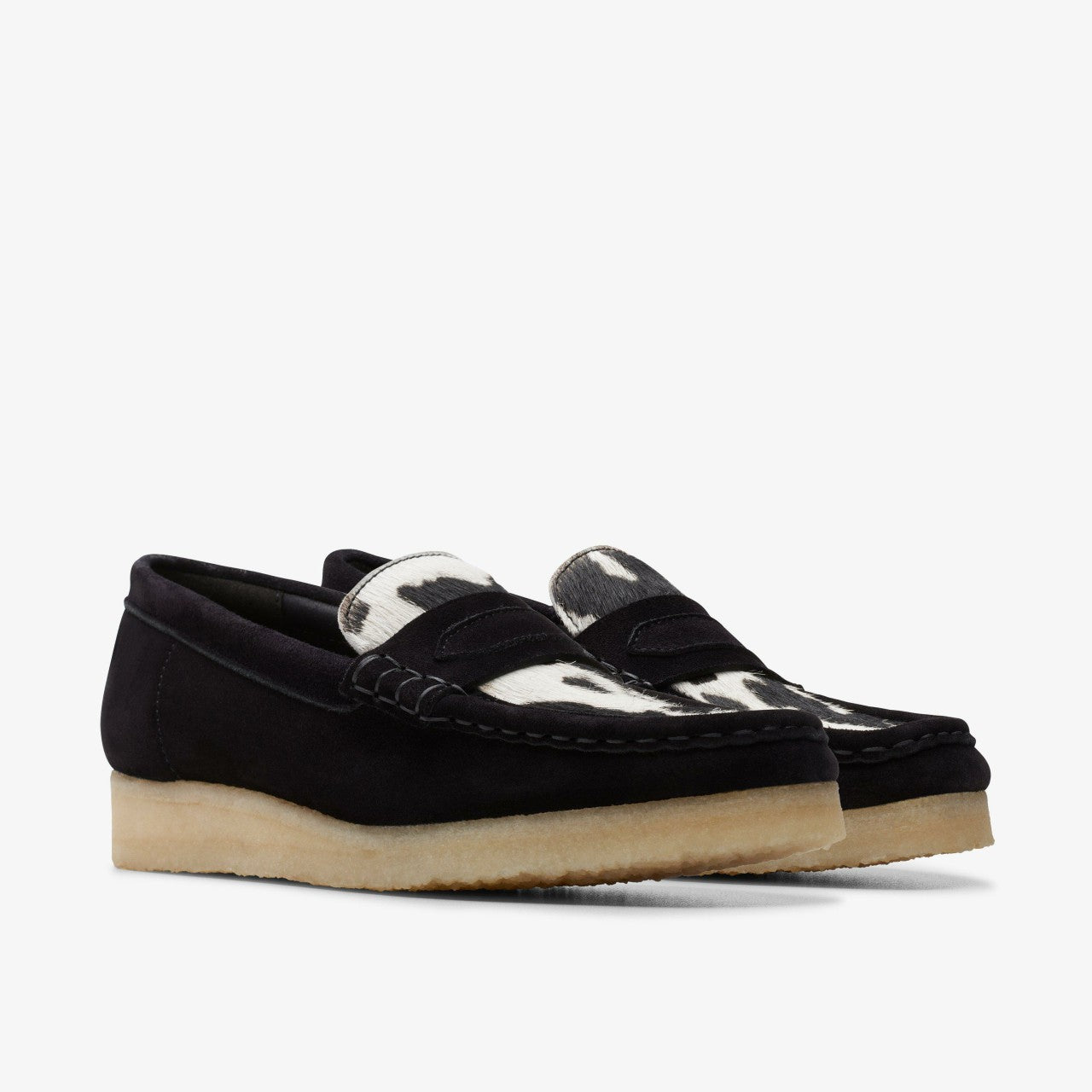 Women Wallabee Loafer Cow Print HairOn