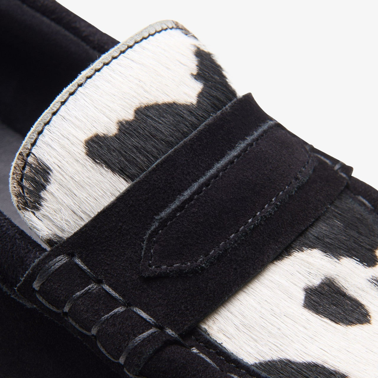 Women Wallabee Loafer Cow Print HairOn