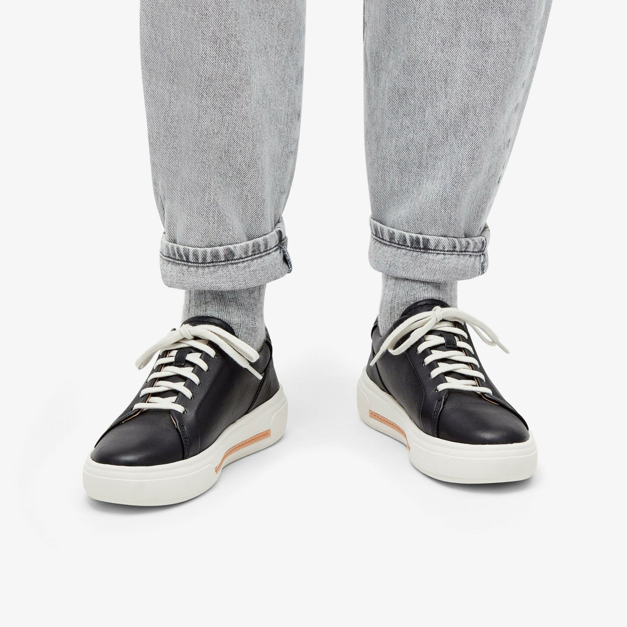 Women Hollyhock Walk Black Leather