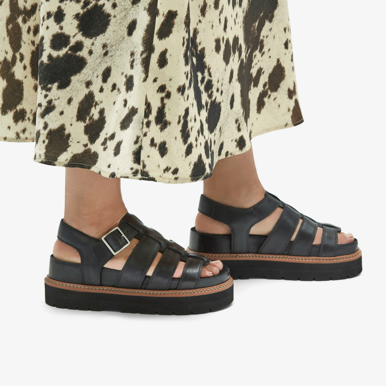 Women Orianna Twist Black Leather