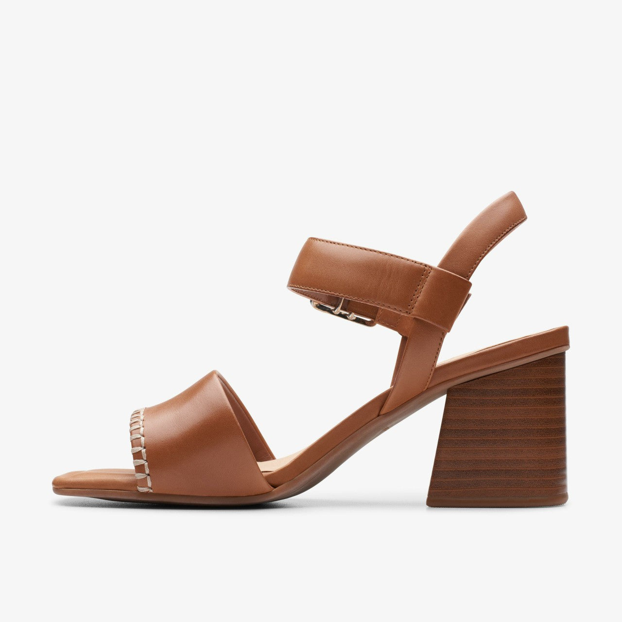 Women Siara 65 Buckle Tan Leather
