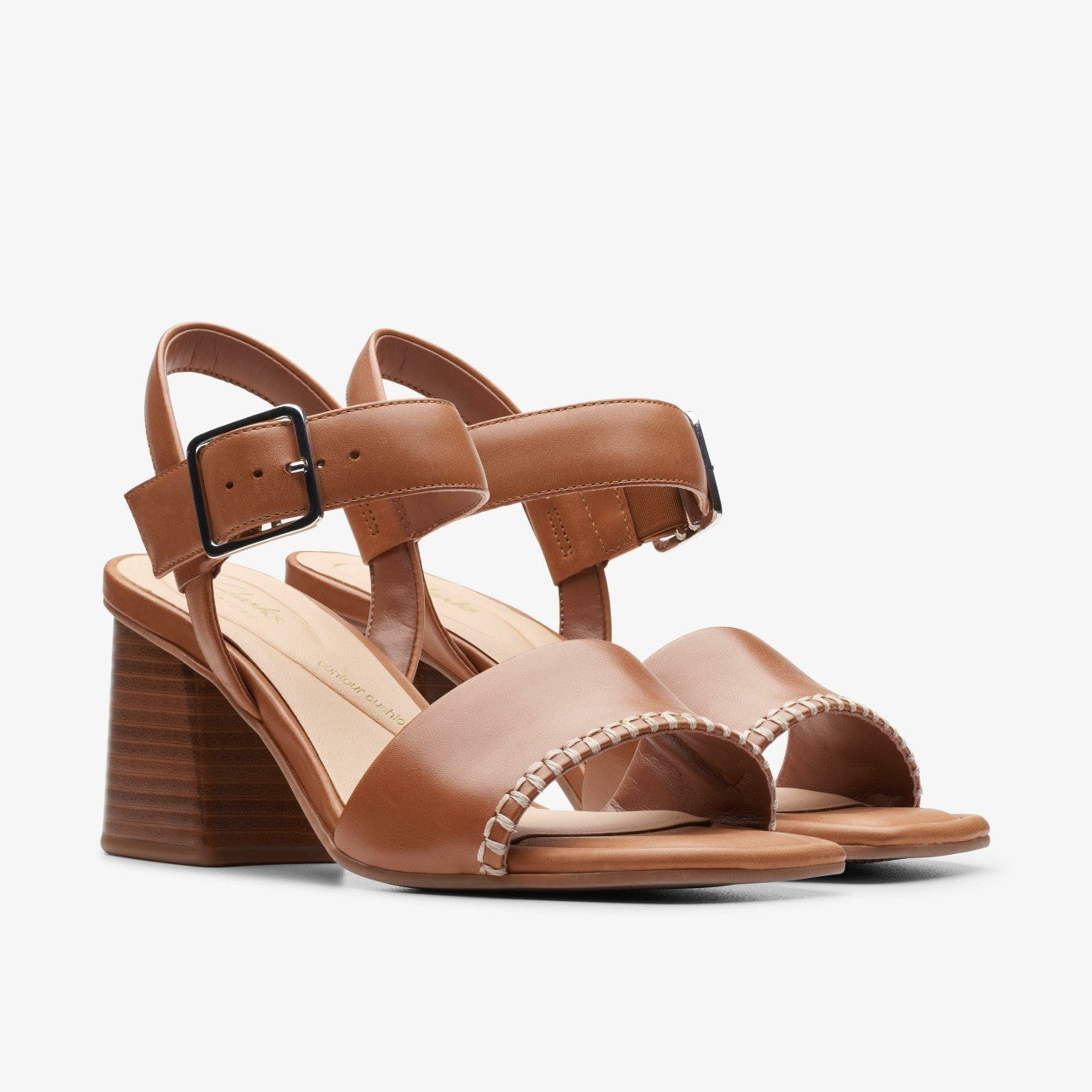 Women Siara 65 Buckle Tan Leather