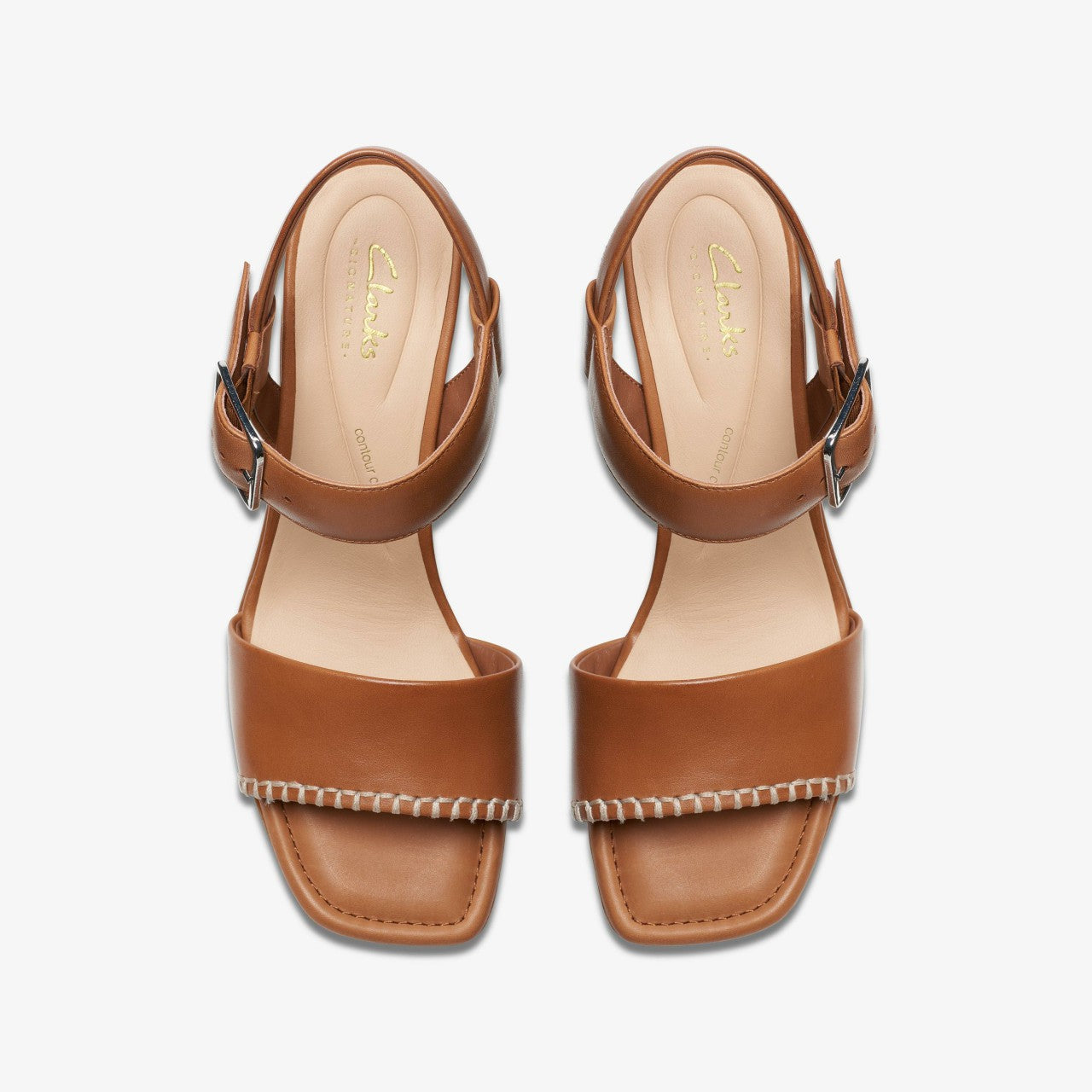 Women Siara 65 Buckle Tan Leather